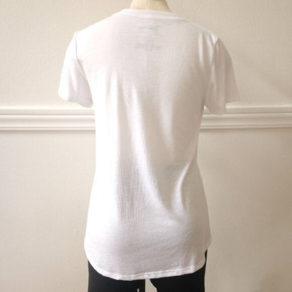 T-Shirt Disney Mickey Mouse White Red Black Short-Sleeved Women's Size - Picture 11 of 11